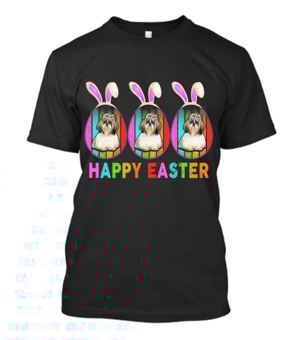 Happy Easter Bunny Ear SHIH TZU T-Shirt