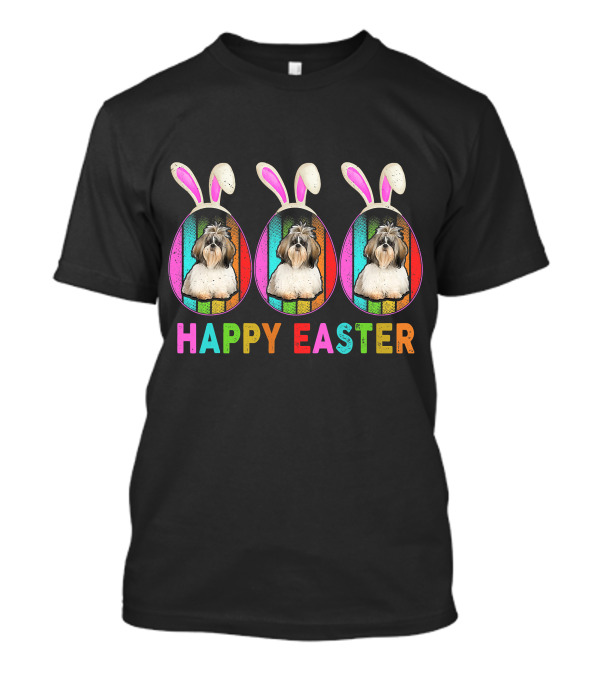 Happy Easter Bunny Ear SHIH TZU T-Shirt