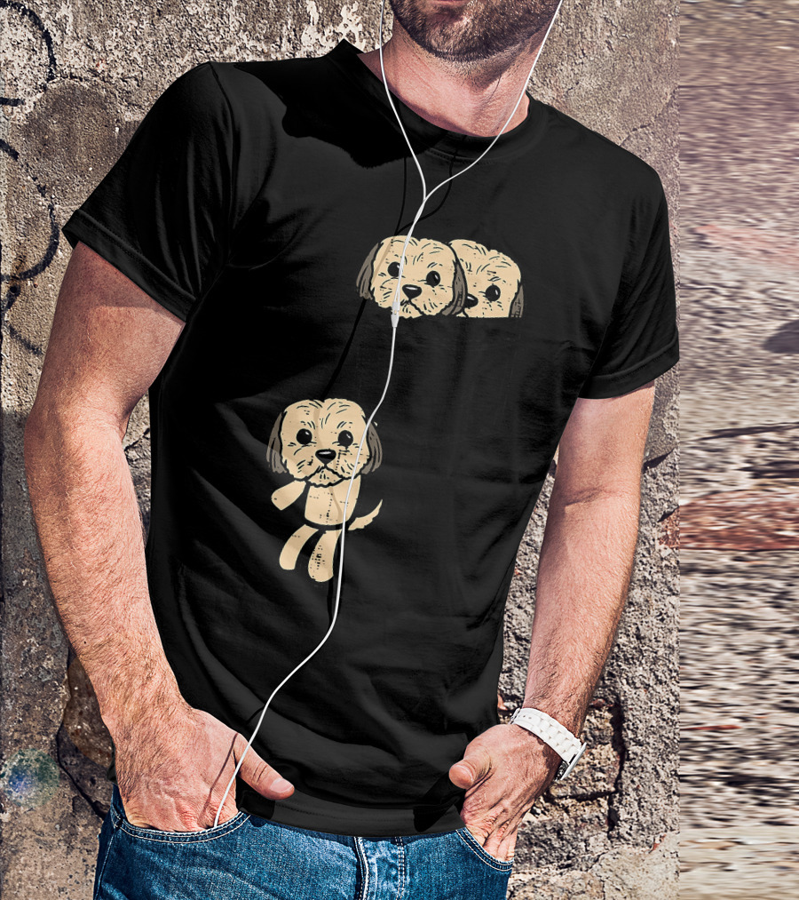 Pocket Shih Tzu Puppies Cute Animal Dog Lover Pet T-Shirt