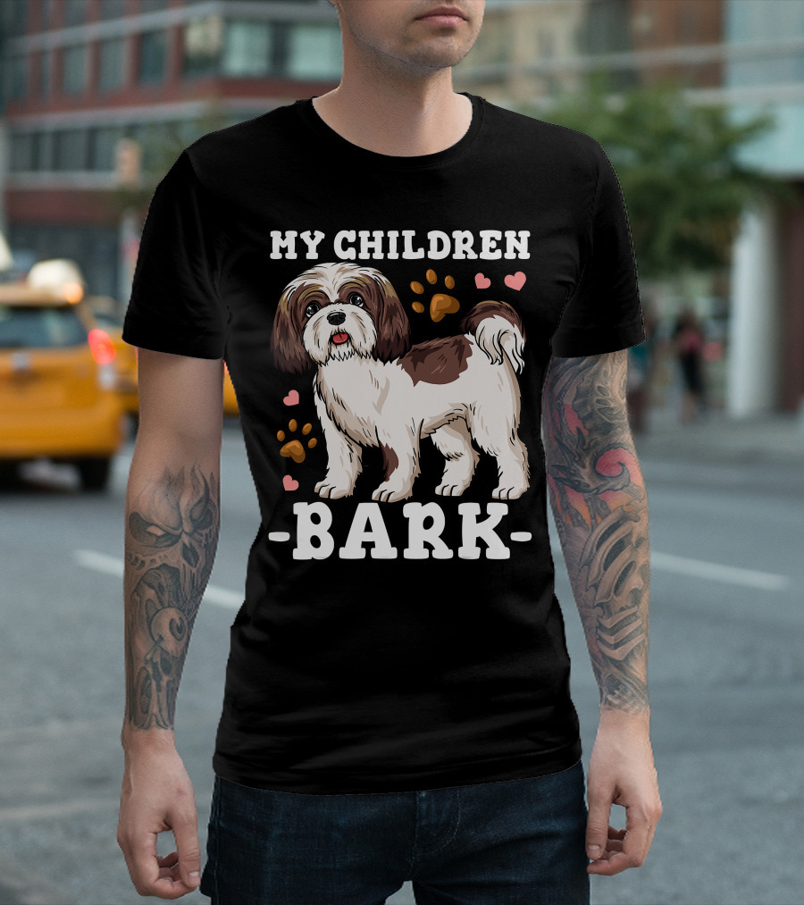 Shih Tzu Paw Heart Bark T-Shirt