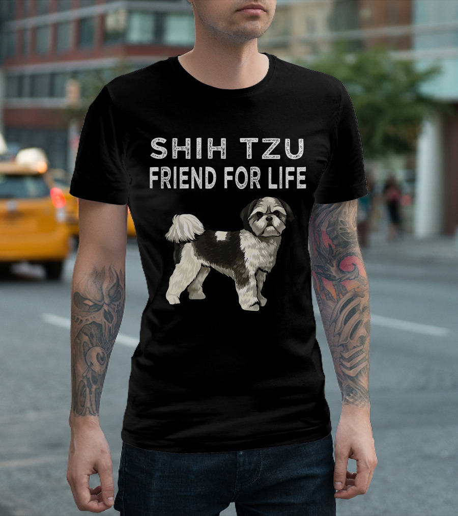 Shih Tzu Friend For Life Dog Friendship T-Shirt
