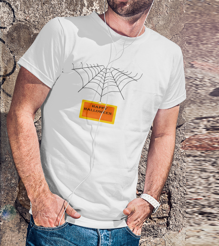 Happy Halloween Spiderwebs T-Shirt