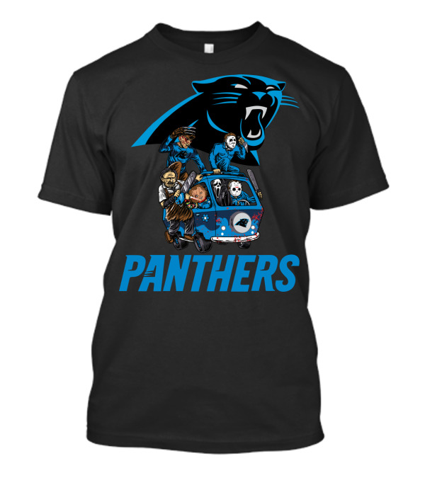 Panthers Horror Movie Icons In Van T-Shirt