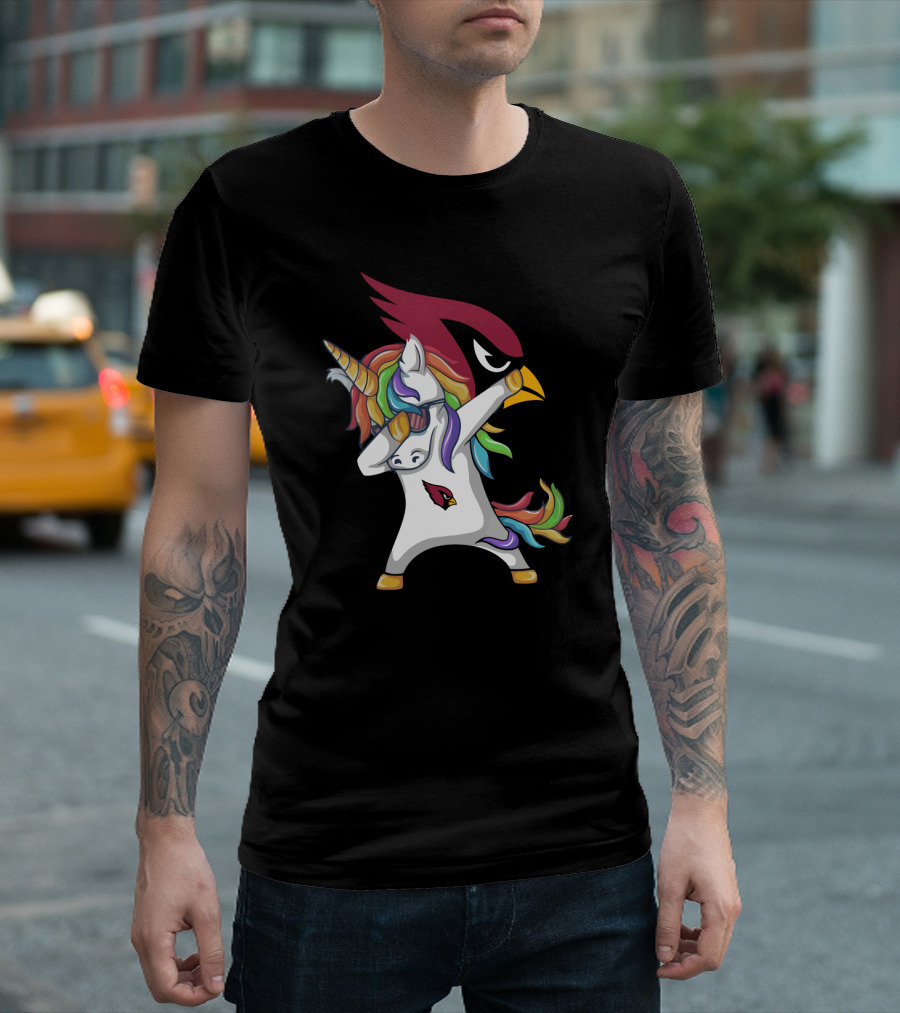 Arizona Cardinals Dabbing Unicorn T-Shirt