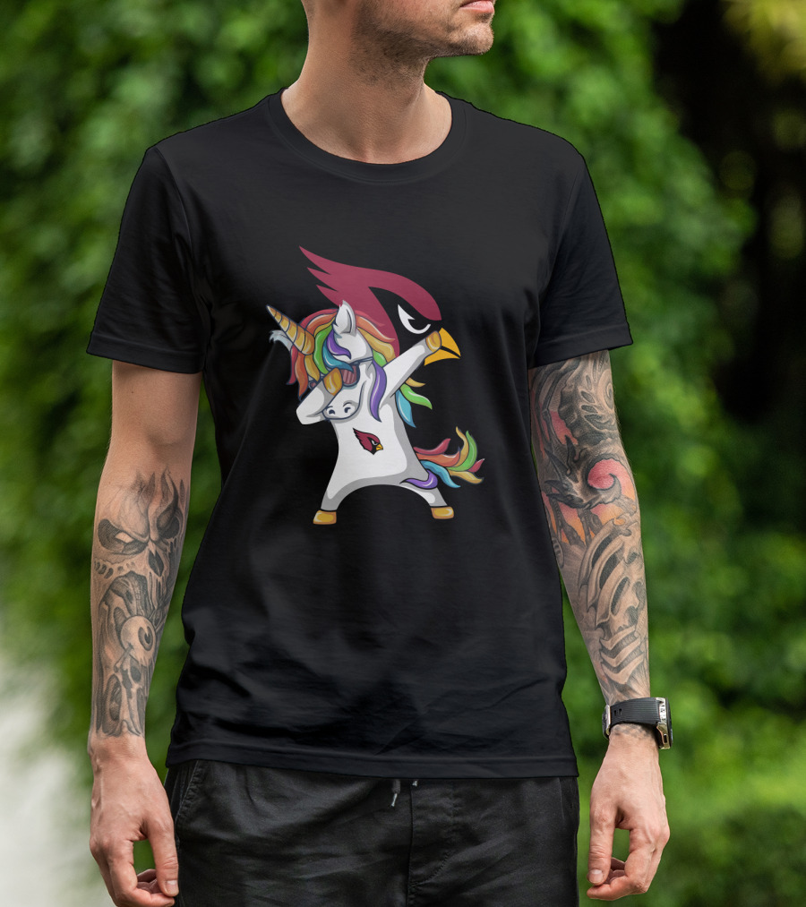 Arizona Cardinals Dabbing Unicorn T-Shirt