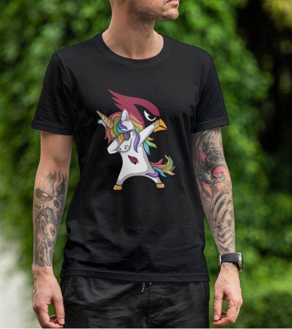 Arizona Cardinals Dabbing Unicorn T-Shirt