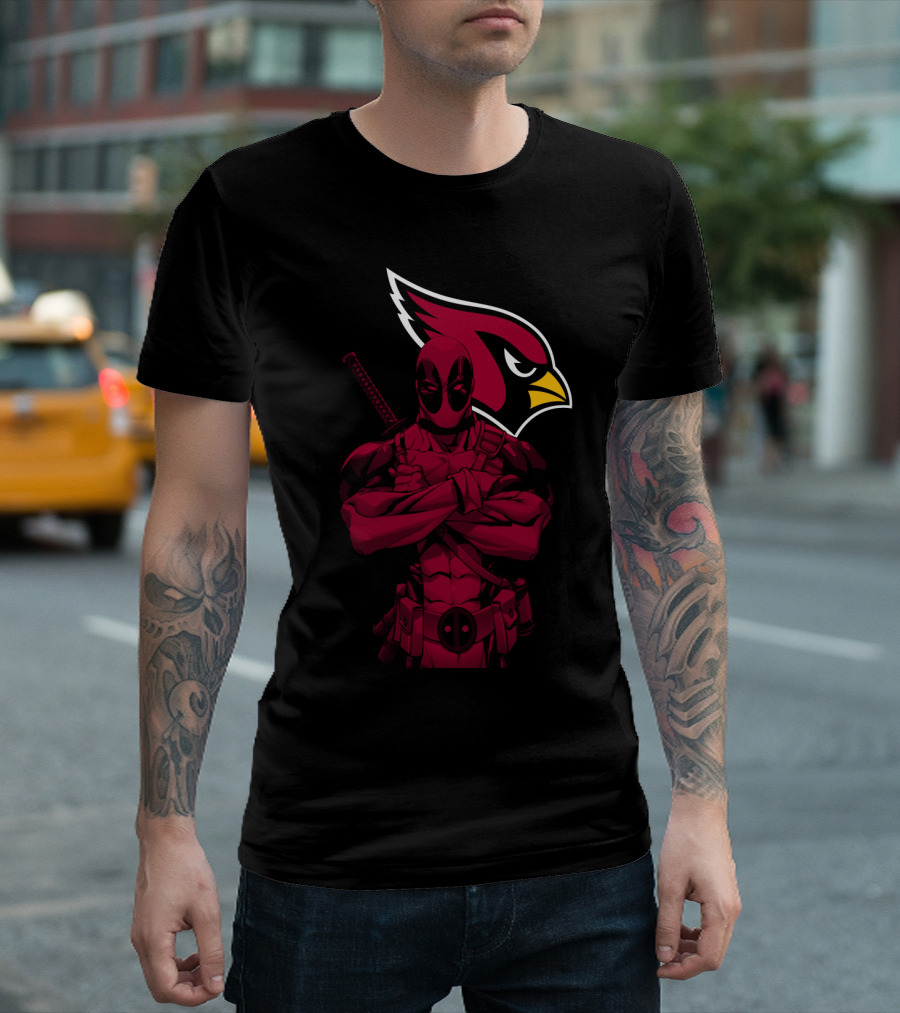 Arizona Cardinals Character Crossover With Red Suit T-Shirt