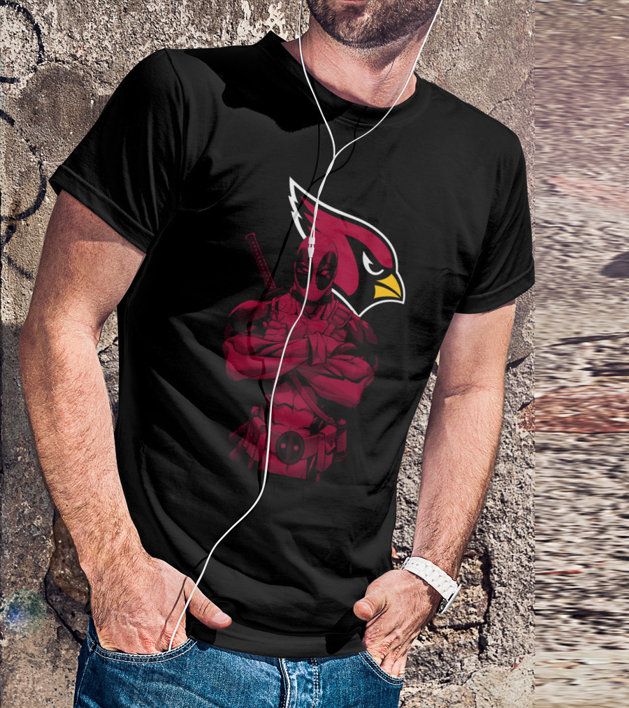 Arizona Cardinals Character Crossover With Red Suit T-Shirt