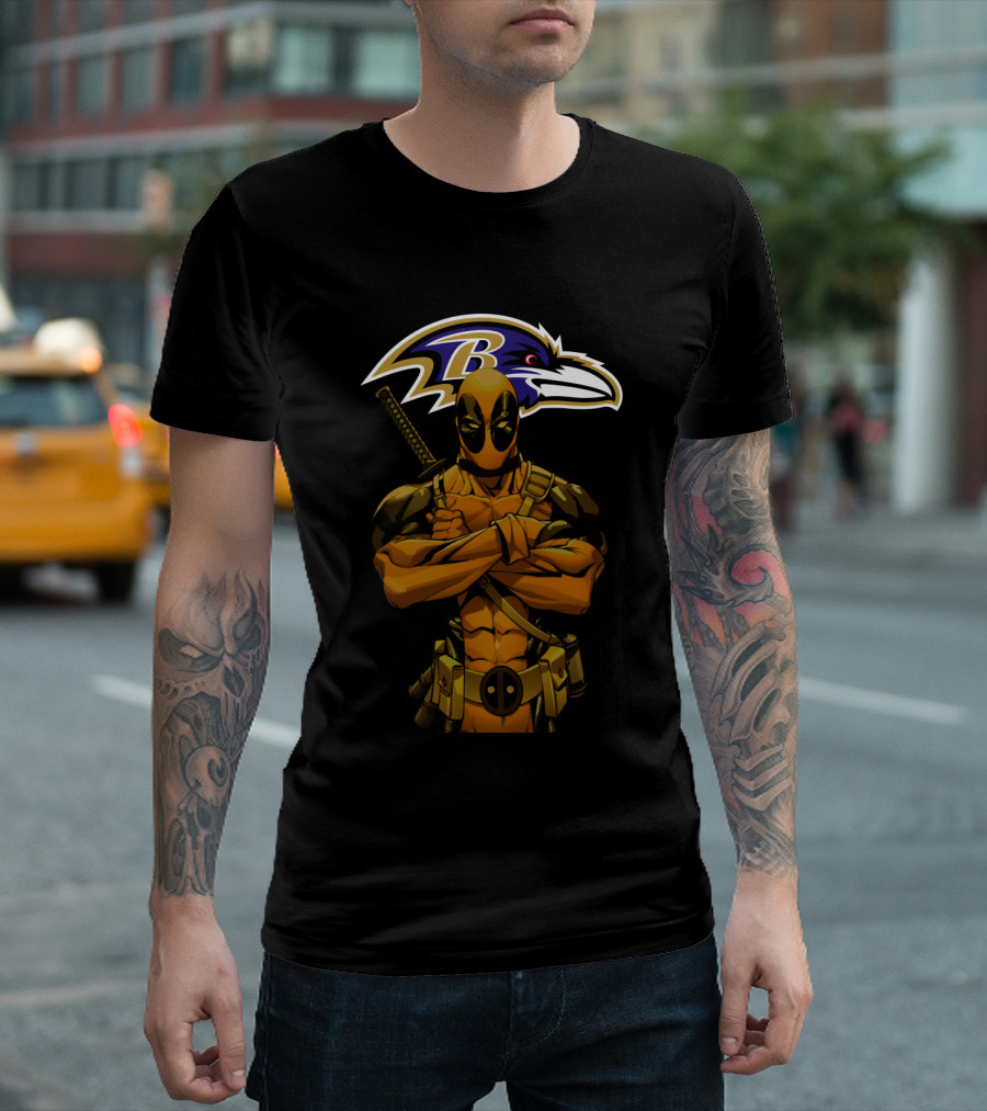 Baltimore Ravens Character Crossover T-Shirt