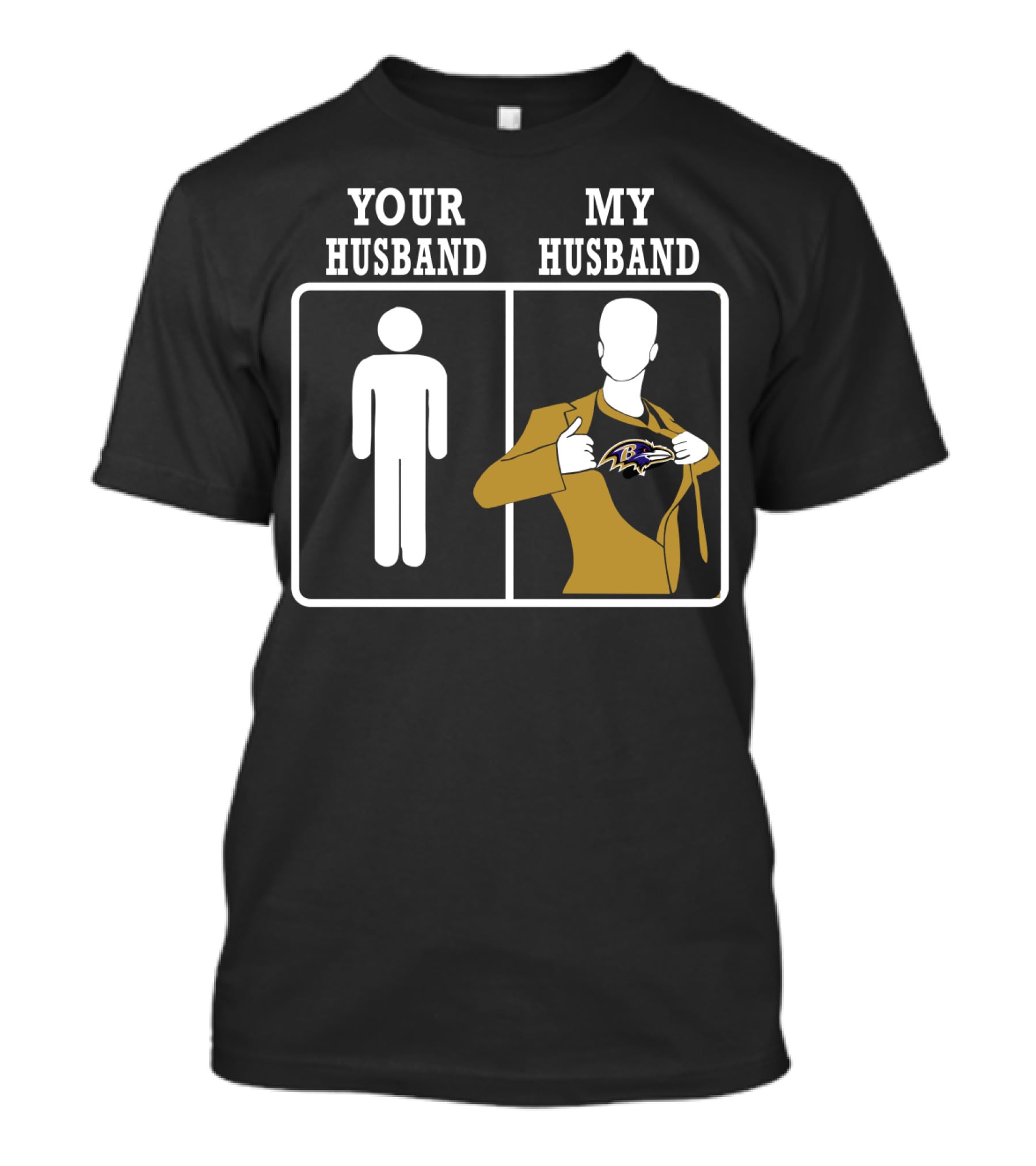 Your Husband My Husband Baltimore Ravens T-Shirt