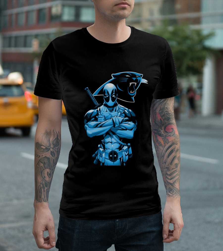 Carolina Panthers Deadpool Fusion T-Shirt