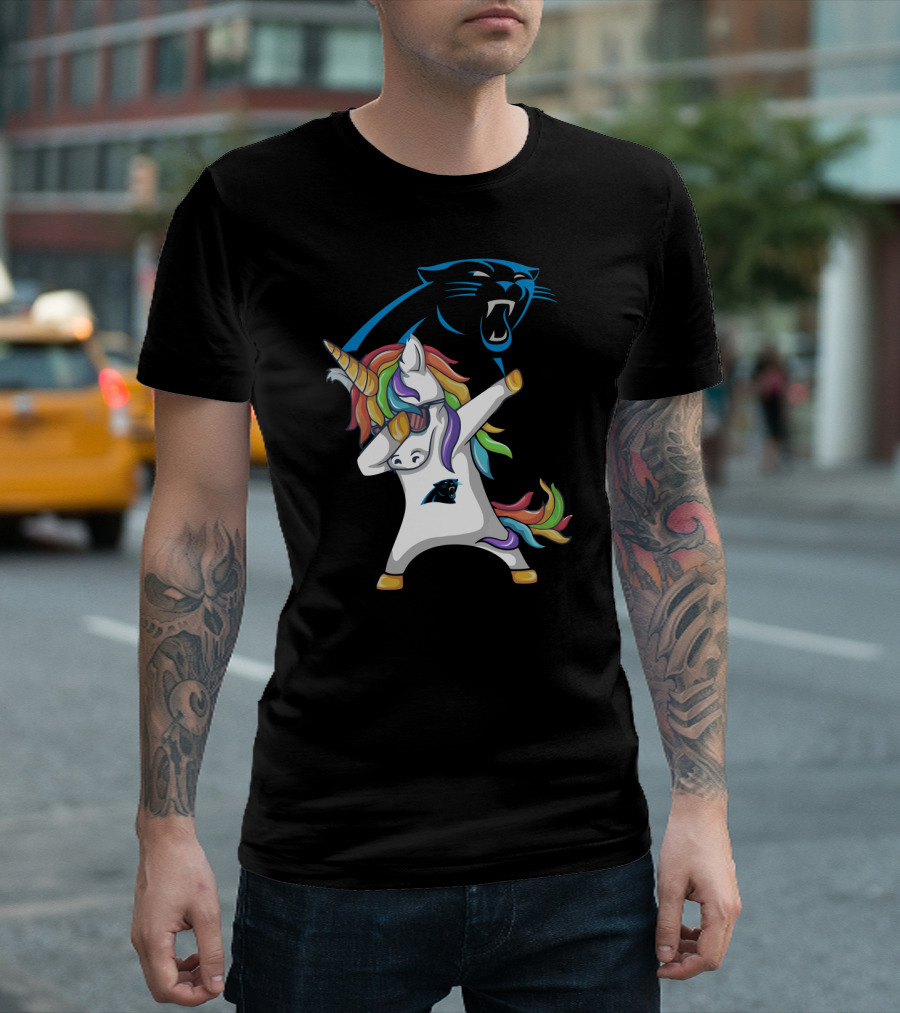 Carolina Panthers Dab Unicorn T-Shirt