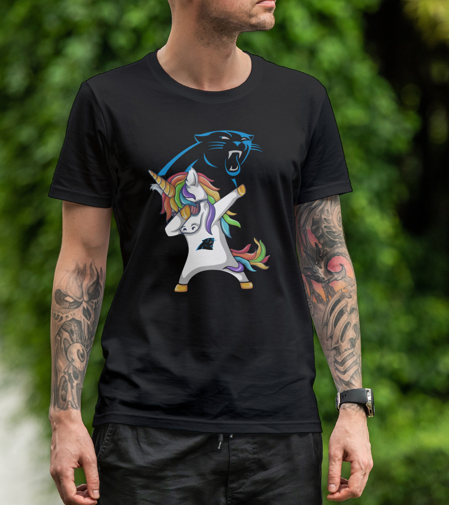 Carolina Panthers Dab Unicorn T-Shirt