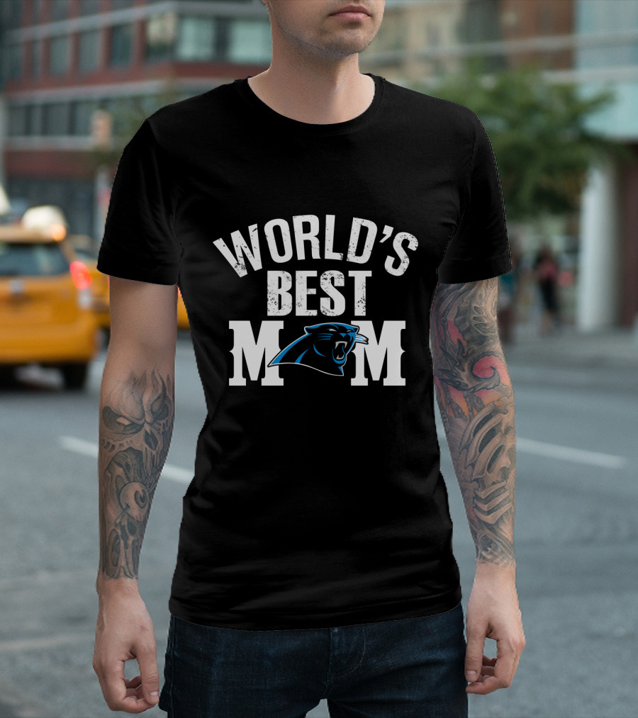 World's Best Mom Carolina Panthers T-Shirt