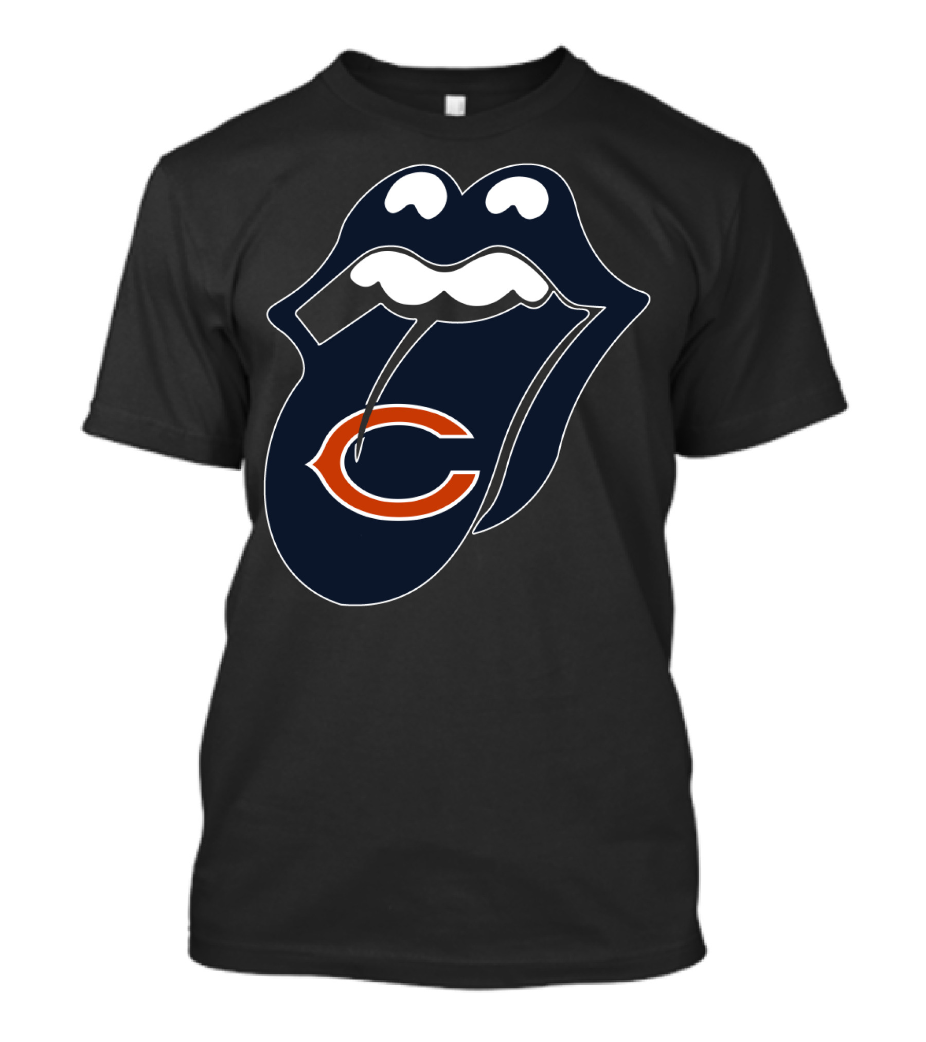 Chicago Bears Lips Logo Icon T-Shirt