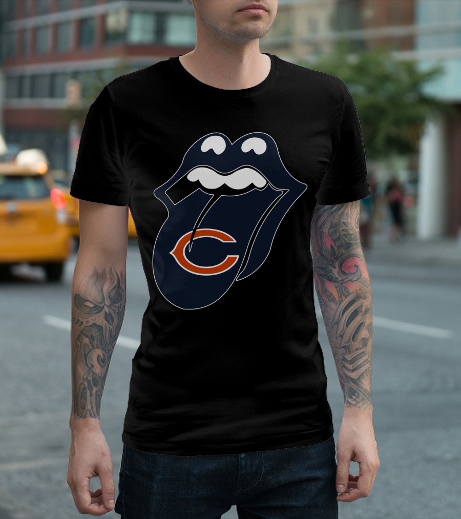 Chicago Bears Lips Logo Icon T-Shirt
