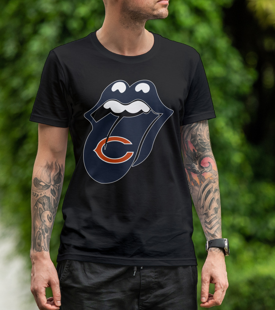 Chicago Bears Lips Logo Icon T-Shirt