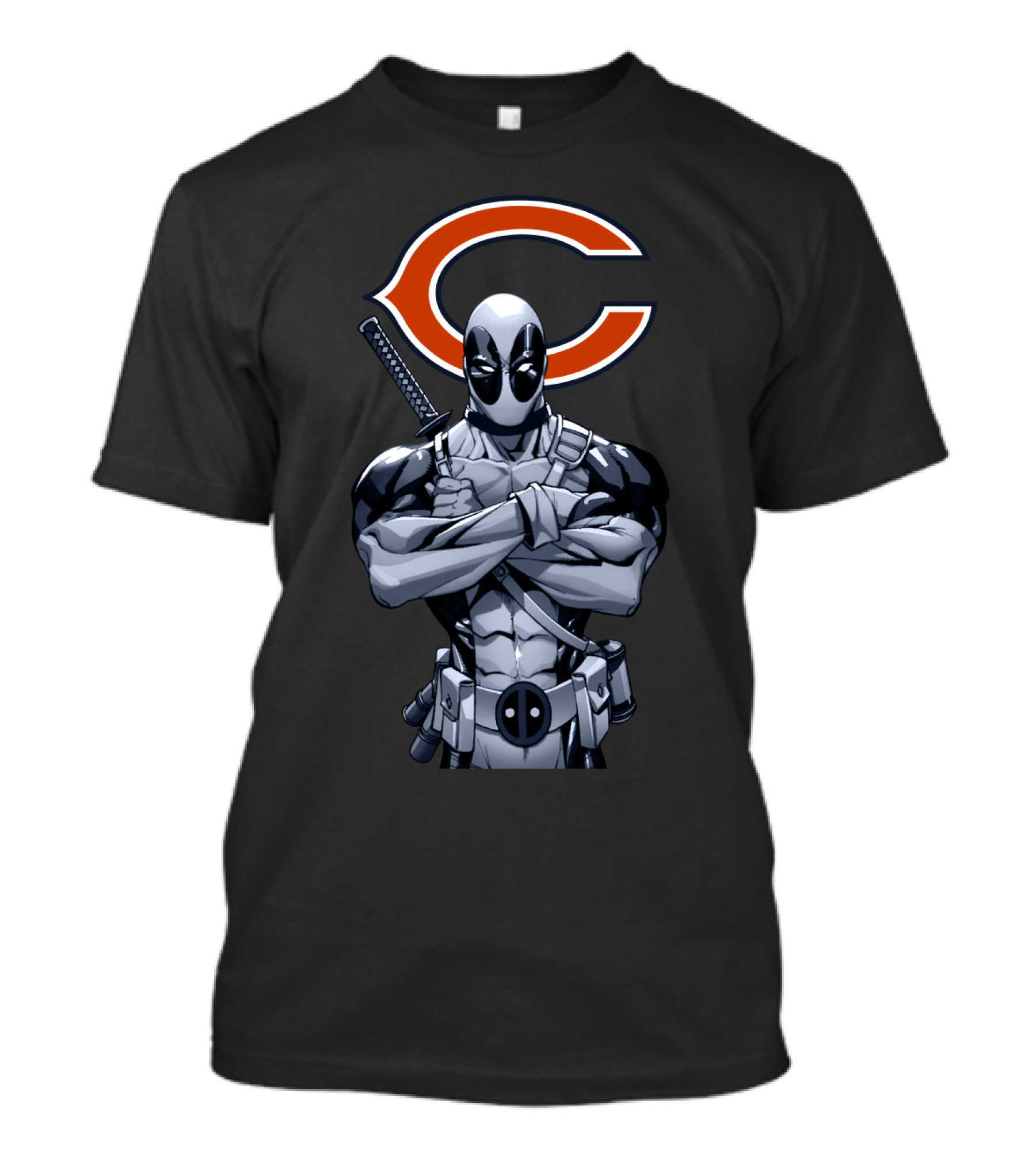 Chicago Bears Deadpool Crossover T-Shirt