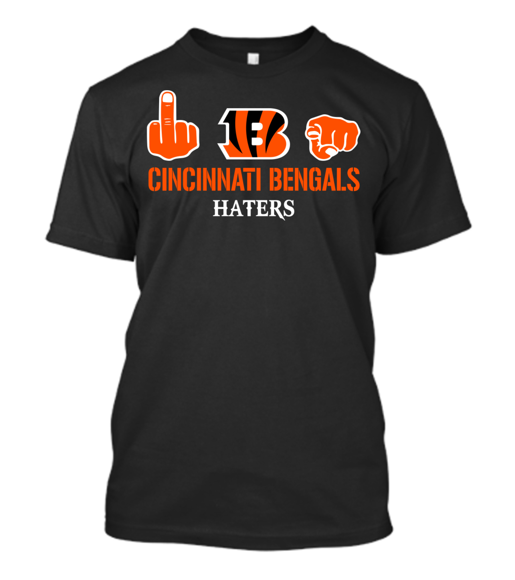 Cincinnati Bengals Haters Logo Icons T-Shirt