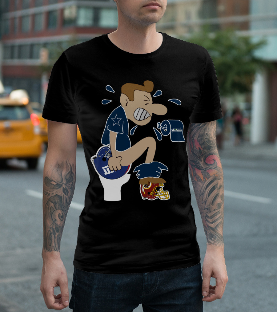 Dallas Cowboys Rivalry Giants Redskins Seahawks Humorous T-Shirt