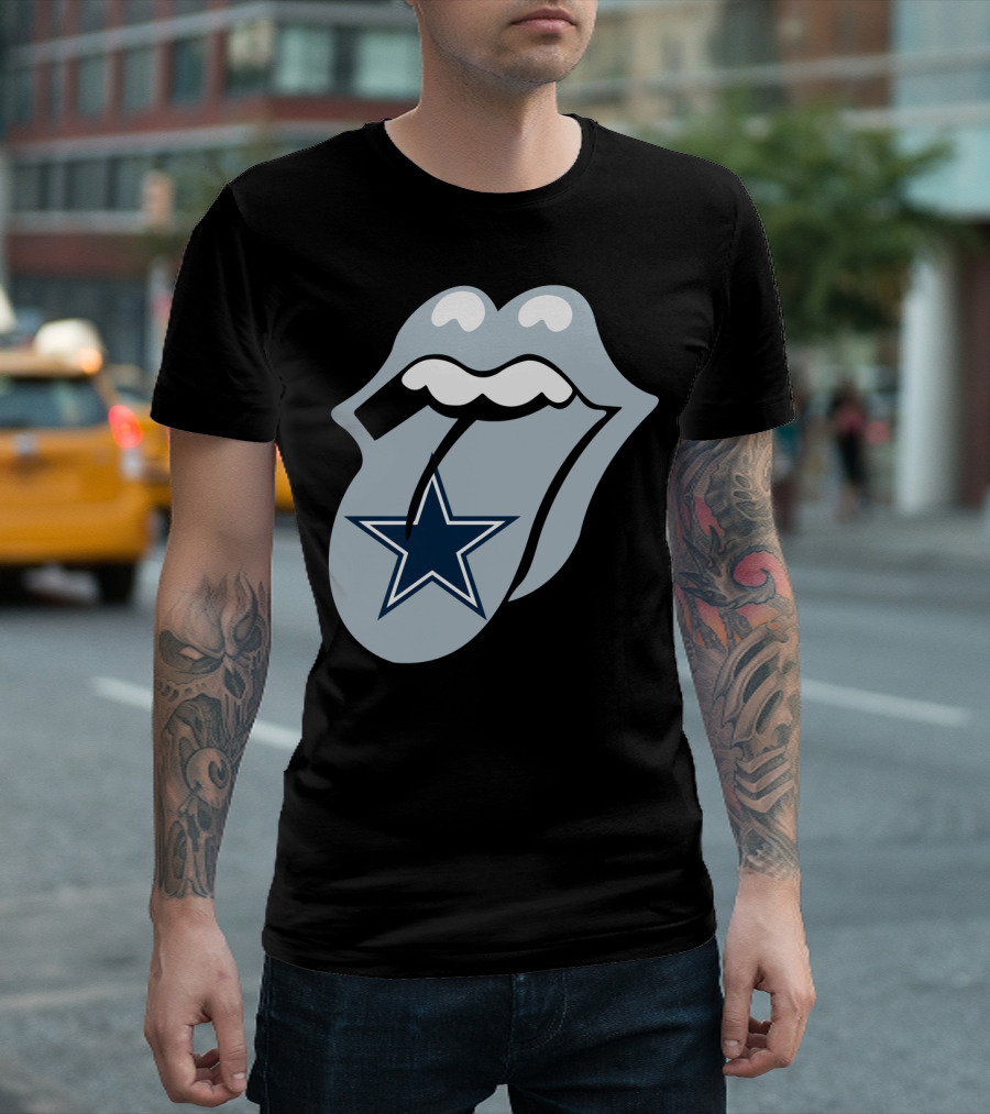 Dallas Cowboys Star With Tongue T-Shirt