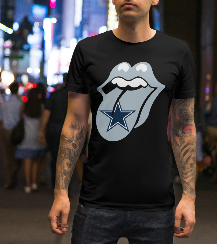 Dallas Cowboys Star With Tongue T-Shirt
