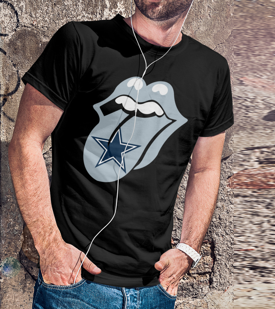 Dallas Cowboys Star With Tongue T-Shirt