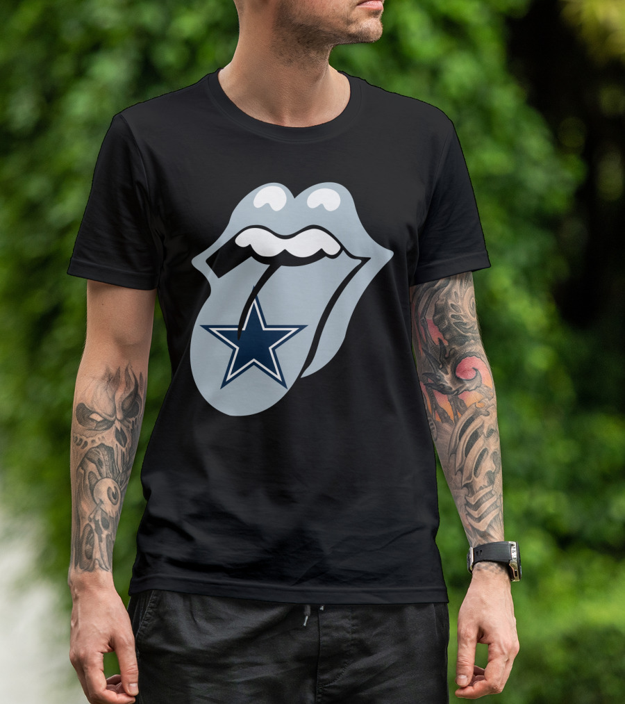 Dallas Cowboys Star With Tongue T-Shirt