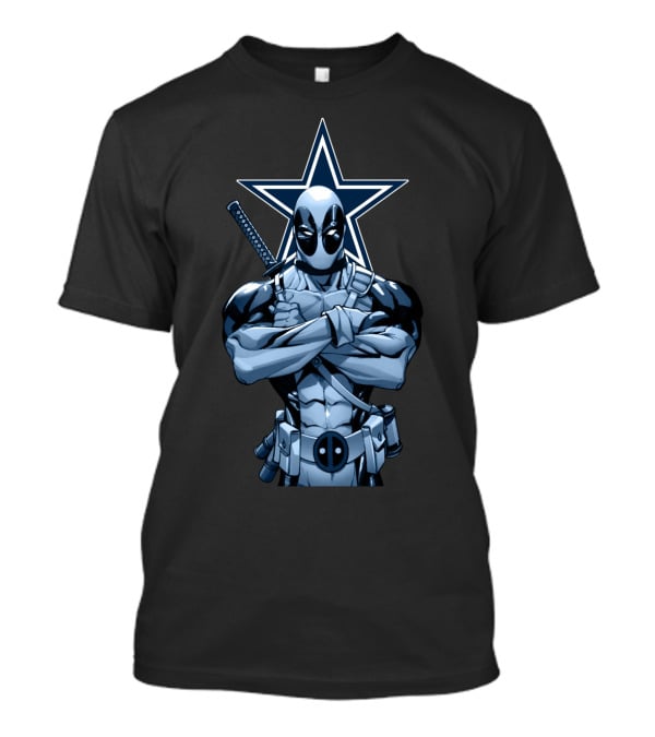 Deadpool Dallas Cowboys Star T-Shirt