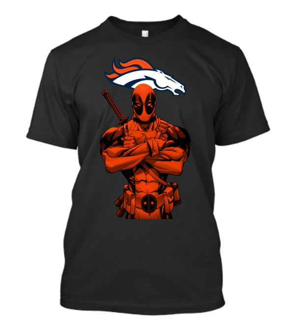 Deadpool Denver Broncos T-Shirt