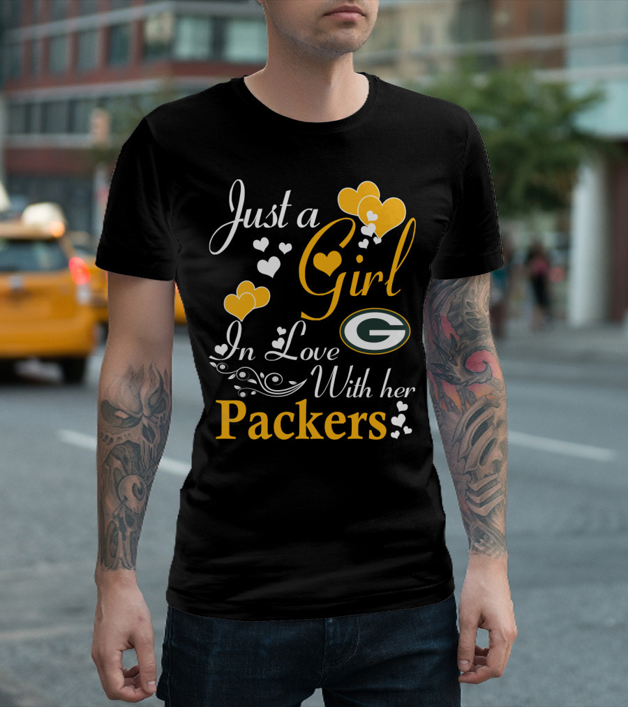 Just A Girl In Love With Her Green Bay Packers T-Shirt