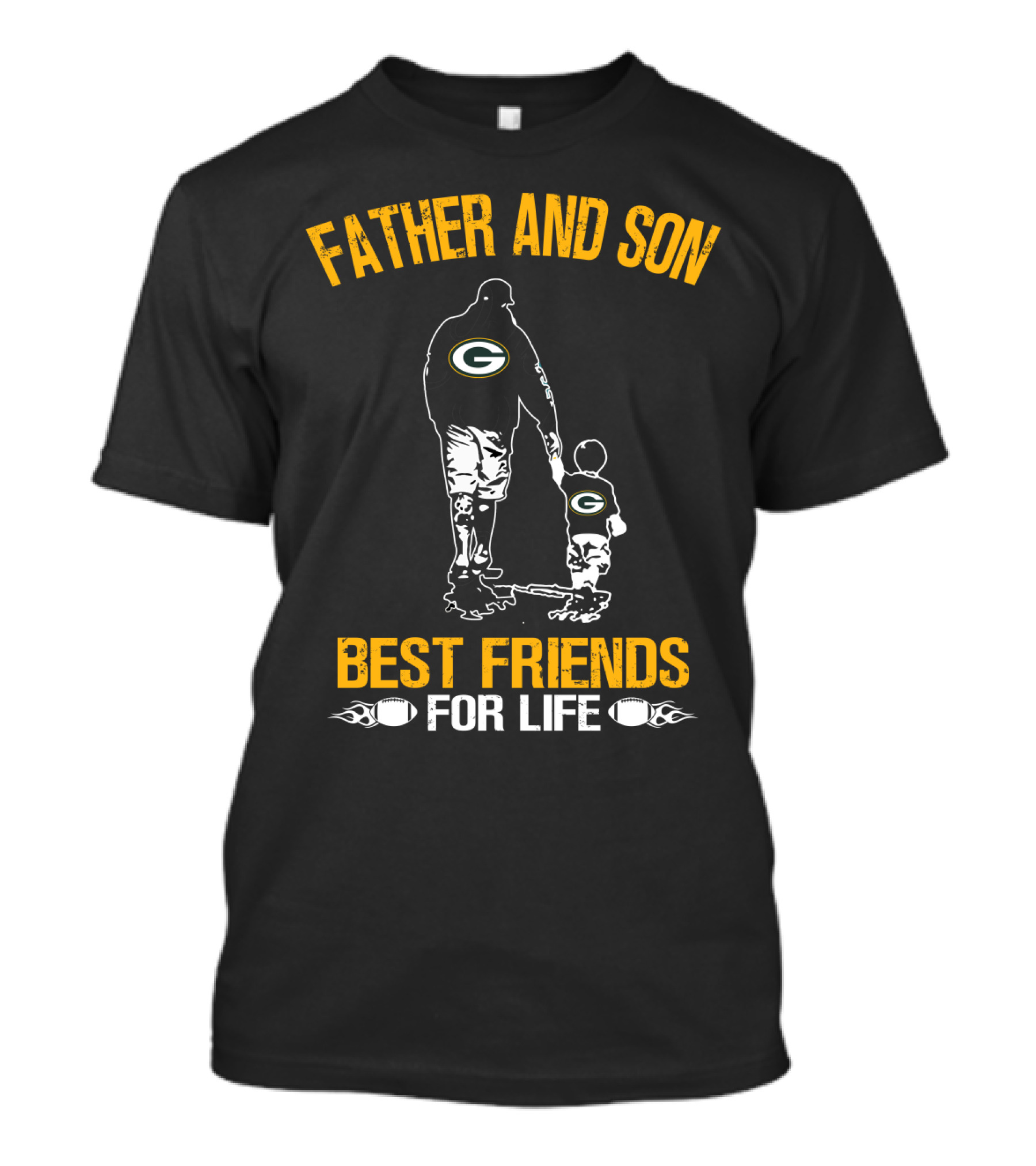 Father And Son Green Bay Packers Best Friends For Life T-Shirt