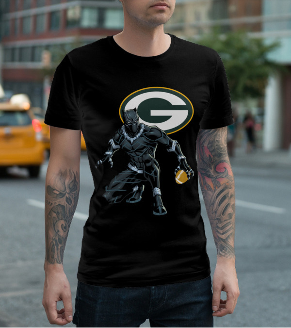 Green Bay Packers Football Superhero Crossover T-Shirt