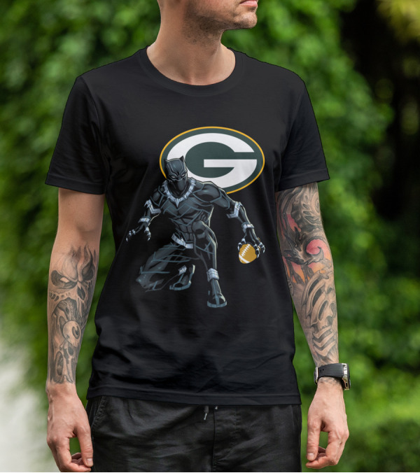 Green Bay Packers Football Superhero Crossover T-Shirt