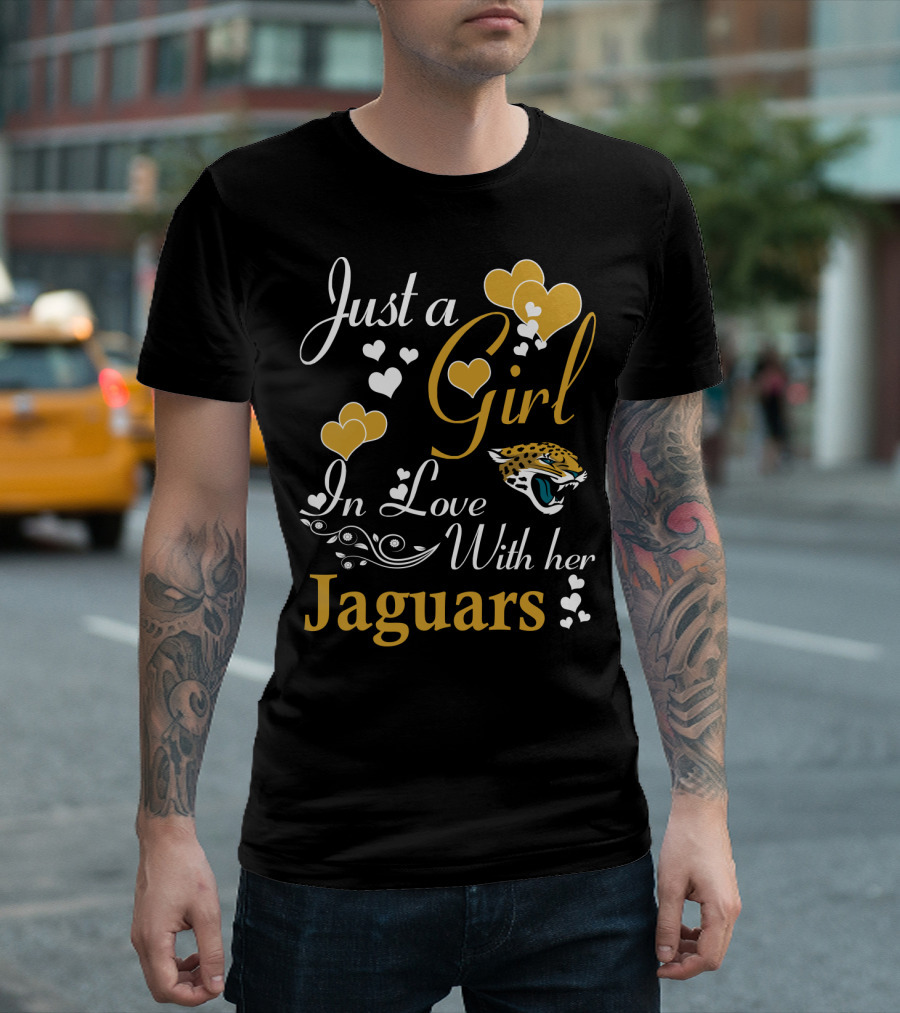 Just A Girl In Love With Her Jacksonville Jaguars T-Shirt