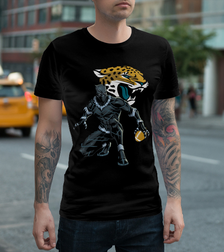 Jacksonville Jaguars Panther Crossover Football T-Shirt