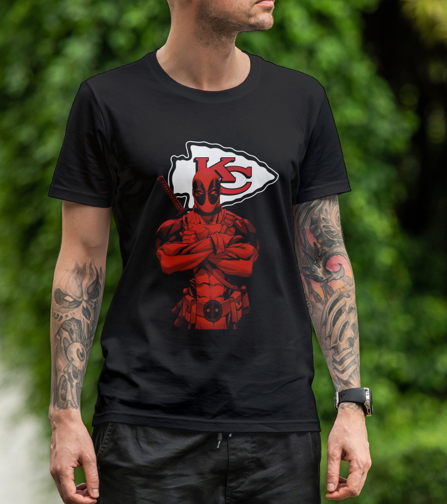 Kansas City Chiefs Kc Superhero Mashup T-Shirt