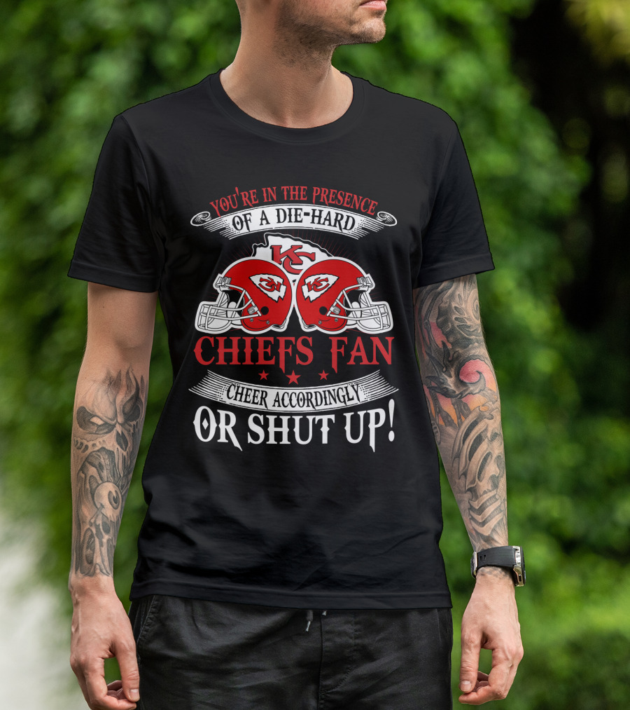 Kansas City Chiefs Fan Die-Hard Cheer Accordingly T-Shirt