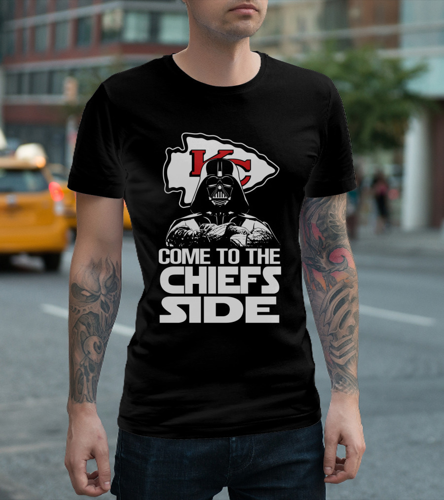 Come To The Chiefs Side Kansas City Chiefs Darth Vader T-Shirt