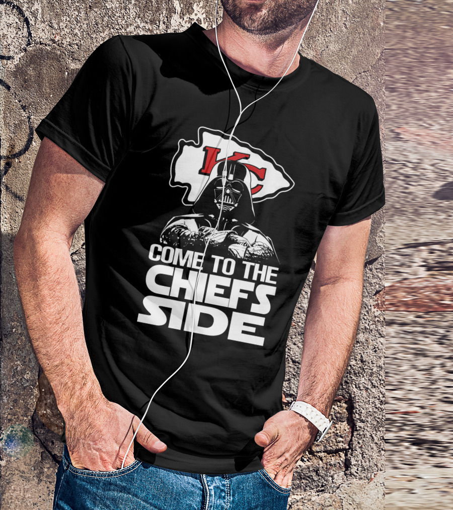 Come To The Chiefs Side Kansas City Chiefs Darth Vader T-Shirt