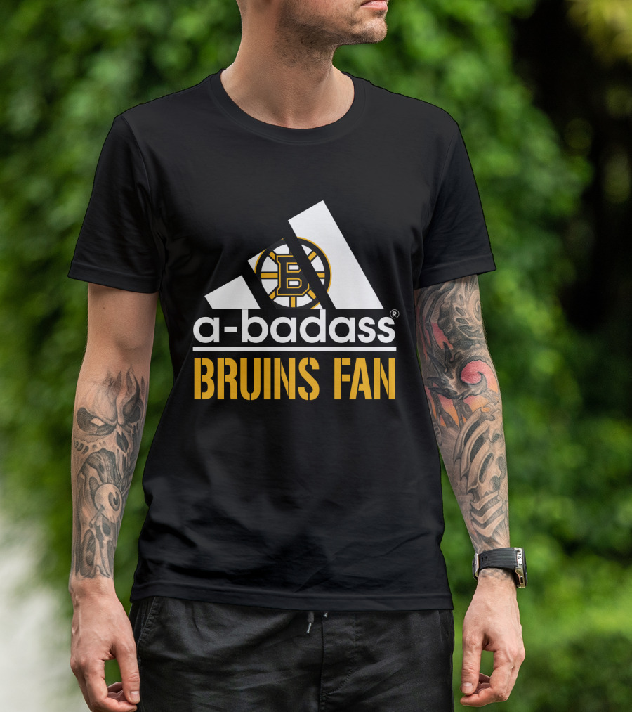 A-Badass Bruins Fan Boston Bruins T-Shirt