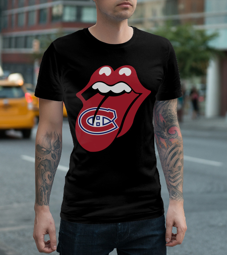 Montreal Canadiens Logo With Iconic Tongue And Lips T-Shirt