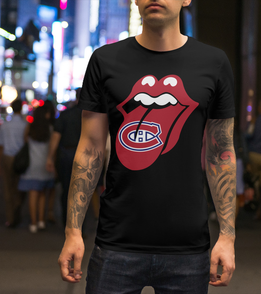 Montreal Canadiens Logo With Iconic Tongue And Lips T-Shirt