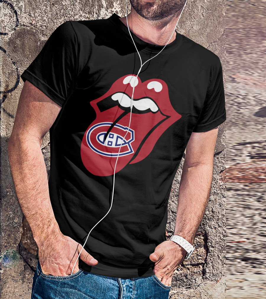 Montreal Canadiens Logo With Iconic Tongue And Lips T-Shirt
