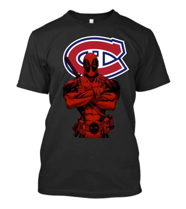 Montreal Canadiens Deadpool Crossover T-Shirt