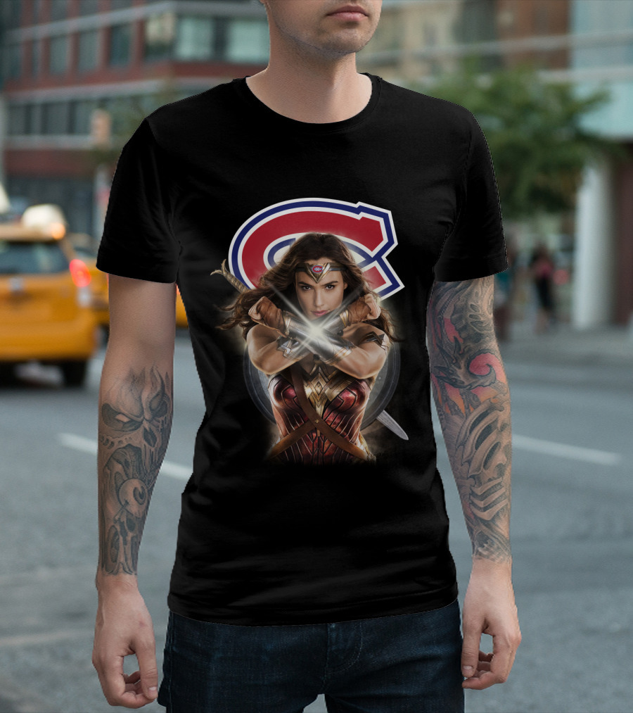Montreal Canadiens Wonder Woman Crossover T-Shirt