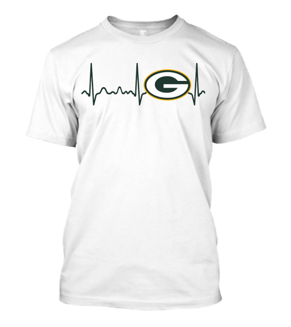 Green Bay Packers Heartbeat Pulse T-Shirt