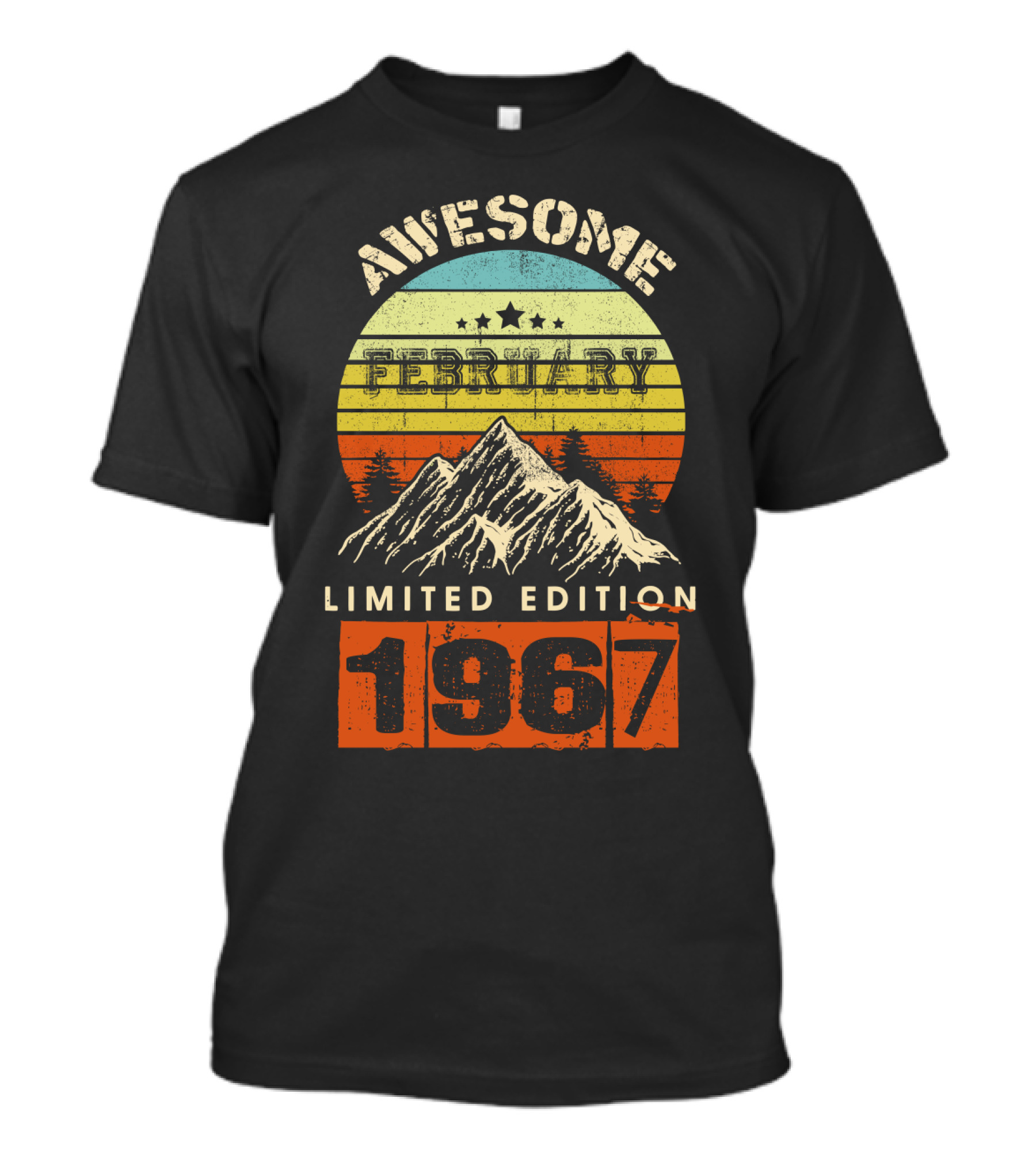 Awesome February 1967 Vintage Mountain T-Shirt