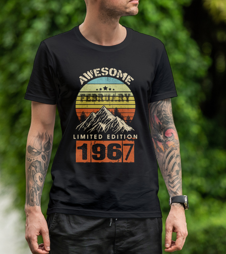 Awesome February 1967 Vintage Mountain T-Shirt