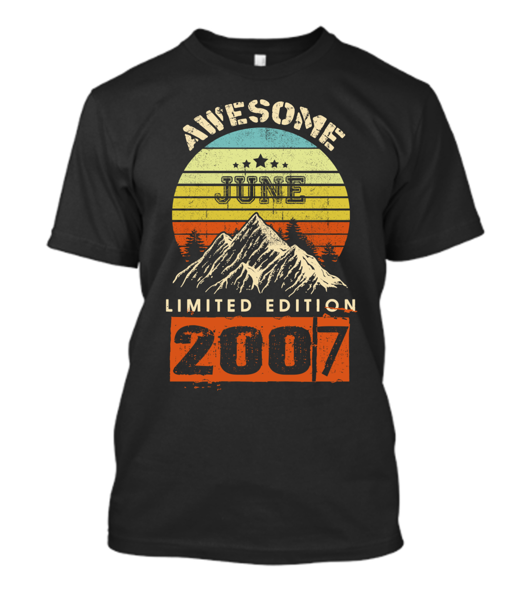 Awesome June 2007 Vintage Mountain T-Shirt